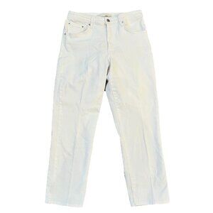 Ella Moss High Waist Straight Leg Jeans Size 4/27 White Stretch Denim Ankle